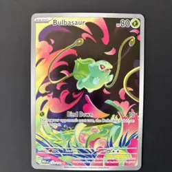 Pokemon TCG Bulbasaur Illustration Rare Full Art Holo 133/132 Me01 Mega Evoluti… - Image 2