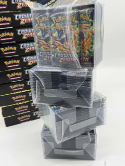 Lot of (144) Pokemon TCG Crown Zenith Packs + (11) CZ Pikachu VMAX Boxes SEALED - Image 2