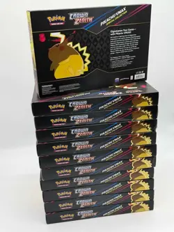 Lot of (144) Pokemon TCG Crown Zenith Packs + (11) CZ Pikachu VMAX Boxes SEALED - Image 4