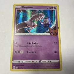 Mewtwo 056/172 Holo Rare Halloween Trick or Trade 2022 Pokemon TCG NM - Image 1