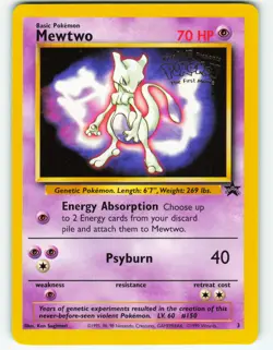 Mewtwo - #3 WOTC Black Star Promo - Pokemon TCG - 1999 - Image 1
