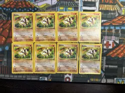 Pokemon TCG - Mankey - Jungle Set Unlimited - 55/64 - 1999-2000 WOTC (x8)💎🔥 - Image 1