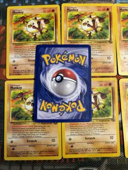 Pokemon TCG - Mankey - Jungle Set Unlimited - 55/64 - 1999-2000 WOTC (x8)💎🔥 - Image 4