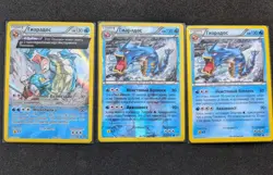 Pokemon Russian XY Ancient Origins Gyarados #21 Holo Lot 3 Karten Rare Low Pop - Image 1