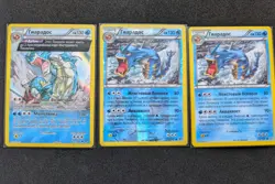 Pokemon Russian XY Ancient Origins Gyarados #21 Holo Lot 3 Karten Rare Low Pop - Image 2