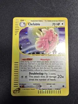 Clefable 007/165 Expedition Base Set Holo Rare Pokemon TCG LP - Image 1