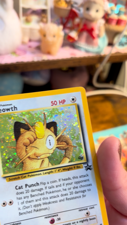 Pokemon TCG Meowth GB holo cosmos stamped promo 10 with SWIRL: M/NM Ships Free! - Image 2