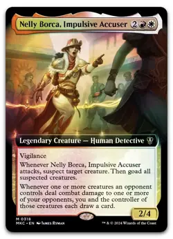 Nelly Borca, Impulsive Accuser (Extended Art) (Foil) NM Murders Karlov Manor - Image 1