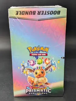Pokemon SV8.5 Prismatic Evolutions Sealed Booster Bundle Display Case - Image 1