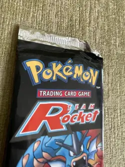 SEALED Wizards of the Coast Pokemon TCG Team Rocket Booster Pack - Gyarados Art 742818061742 - Image 2