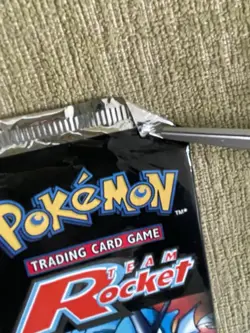 SEALED Wizards of the Coast Pokemon TCG Team Rocket Booster Pack - Gyarados Art 742818061742 - Image 3