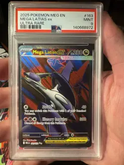 2025 POKEMON MEG EN-MEGA EVOLUTION ULTRA RARE #163 MEGA LATIAS EX PSA 9 - Image 1