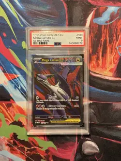 2025 POKEMON MEG EN-MEGA EVOLUTION ULTRA RARE #163 MEGA LATIAS EX PSA 9 - Image 3