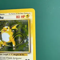 Pokemon Raichu Base Set 14/102 Vintage Holo Rare NM - Image 4