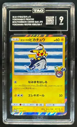 2018 Pokemon SM-P Promos Yokohama's Pikachu #283/SM-P TAG 9 - Image 1