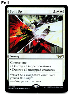 Split Up - FOIL - MTG: Duskmourn ⚪⚪ - Image 1