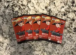 One Piece TCG OP13 Carrying On His Will Booster Packs Lot Of 5 - Image 1