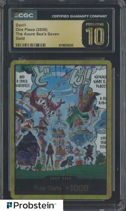2026 One Piece Gold The Azure Sea's Seven Don!! CGC 10 PRISTINE - Image 1