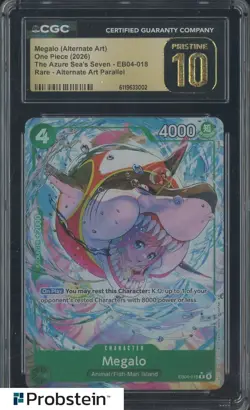2026 One Piece The Azure Sea's Seven EB04 Megalo Alternate Art CGC 10 PRISTINE - Image 1