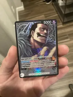 One Piece TCG Crocodile Alt Art Leader OP14-079 The Azure Sea’s Seven English - Image 1