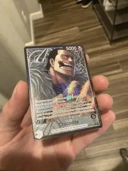 One Piece TCG Crocodile Alt Art Leader OP14-079 The Azure Sea’s Seven English - Image 4