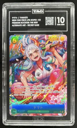 2024 One Piece Japanese The Best Yamato Secret Rare Alt Art #OP01-121 TAG 10 - Image 1