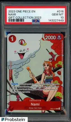 2023 One Piece EN Gift Collection 2023 #016 Nami PSA 10 GEM MINT - Image 1