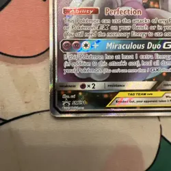 Pokemon TCG Mewtwo & Mew GX SM191 Black Star Promo Card Near Mint Condition - Image 4