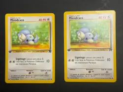 French Minidraco Dratini 26/102 1st Edition Vintage Rocket Pokemon Card x1 - Image 1