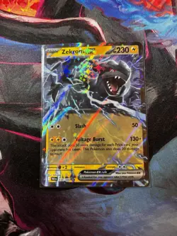 Zekrom EX Holo 034/086 Sv: Black Bolt Double Rare 230HP Pokemon TCG Card Stock - Image 1