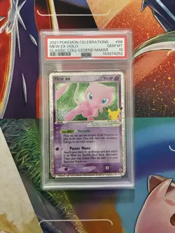 Pokemon Card Mew ex 88/92 Celebrations Classic Collection PSA 10 Gem Mint Fresh - Image 1