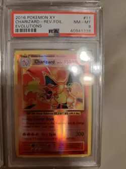 PSA 8 Pokemon Evolutions Holo Charizard 4 Card Lot (includes staff prerelease) - Image 3