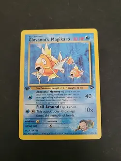 LP Giovanni's Magikarp 73/132 Gym Challenge Regular 1st Edition - Pokemon Card - Image 1