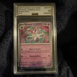 Pokemon Sylveon 172 Black Star Promo Cosmos Holo SV Scarlet Violet AGS 10 Card - Image 1