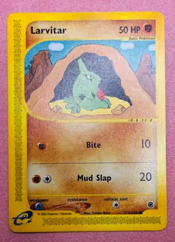Larvitar 116/165 | Expedition Base Set | 2002 WOTC Vintage Pokemon Card | LP/NM - Image 1