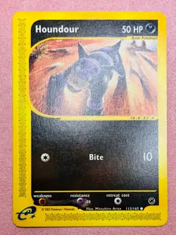 Houndour 113/165 | Expedition Base Set | 2002 WOTC Vintage Pokemon Card | LP/NM - Image 1