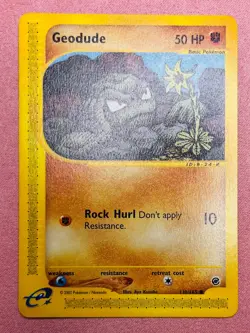 Geodude | 110/165 | Expedition Base Set | 2002 WOTC Vintage Pokemon Card | LP - Image 1