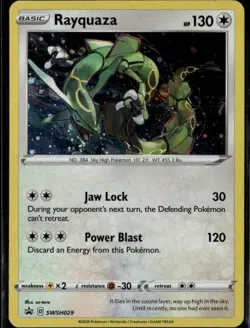 Rayquaza Promo SWSH: Sword & Shield Promo Cards SWSH029 Colorless Holo Pokemon C - Image 1