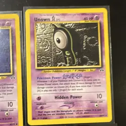 Unown Neo Destiny/Discovery 1st ed E/D rare A - B E K N Y O np vintage 9 cards - Image 4