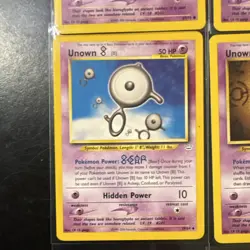 Unown Neo Destiny/Discovery 1st ed E/D rare A - B E K N Y O np vintage 9 cards - Image 5