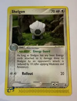 Pokemon TCG Shelgon Card 41/97 EX Dragon, Regular Uncommon - Image 1