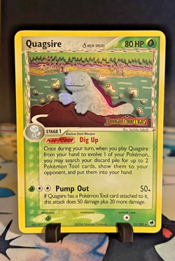 Quagsire Pokemon Card Reverse Holo Rare ex Dragon Frontiers TCG Card 21/101 - Image 1