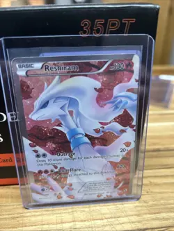 Pokemon TCG Reshiram RC22/RC25 Full Art Rare Legendary Treasures HP Card - Image 1
