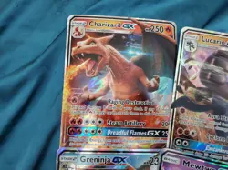 Pokemon Jumbo Card Lot Charizard Mewtwo Greninja Lucario - Image 2