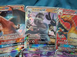 Pokemon Jumbo Card Lot Charizard Mewtwo Greninja Lucario - Image 3
