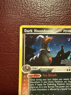 Pokemon Dark Houndoom Reverse Holo Stamped Card 37/109 2004 Damaged Dmg - Image 2