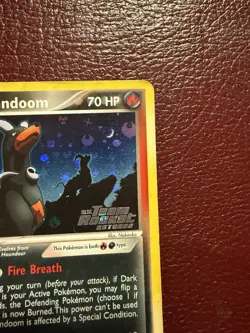 Pokemon Dark Houndoom Reverse Holo Stamped Card 37/109 2004 Damaged Dmg - Image 3