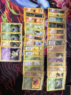 Pokemon TCG Wotc Non-Holo Rare Card Lot of 32 - Image 1