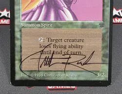 MTG Radjan Spirit- Signed Christopher Rush -Legends Magic the Gathering Card - Image 4