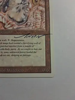 MTG Living Wall Unlimited Edition 2ED SIGNED Anson Maddocks Autograph Rare - Image 5